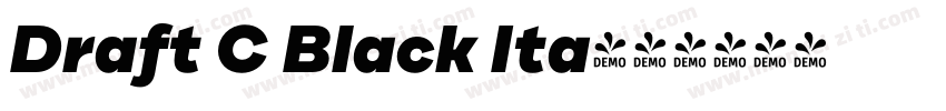 Draft C Black Ita字体转换
